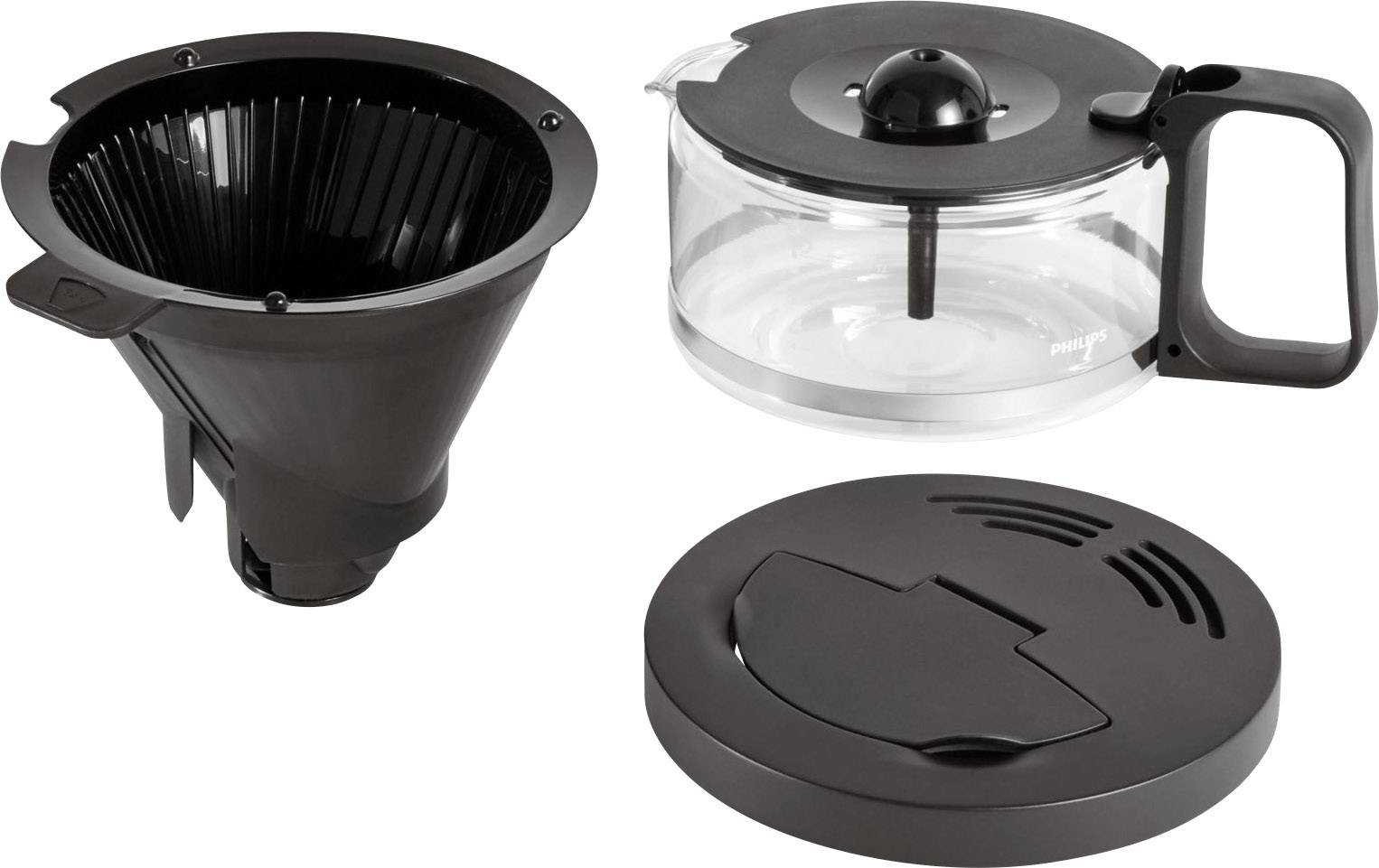 Philips Home Kaffeemaschine Schwarz Fassungsvermögen Tassen=12