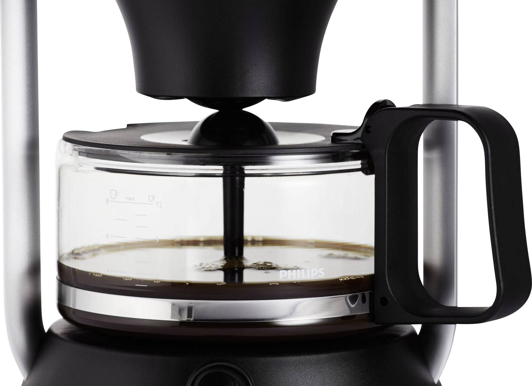Philips Home Kaffeemaschine Schwarz Fassungsvermögen Tassen=12