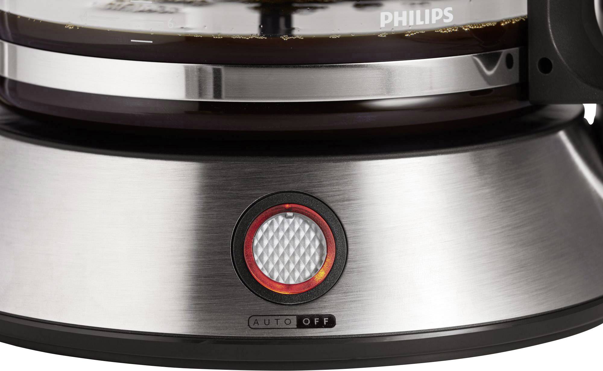 Philips Kaffeemaschine Edelstahl Fassungsvermögen Tassen=12