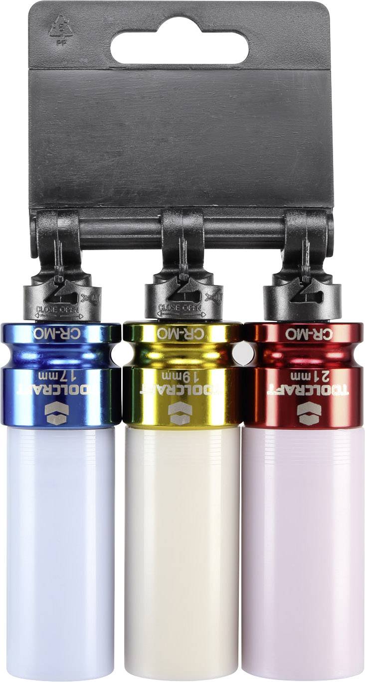 TOOLCRAFT Steckschlüssel-Schoneinsatz-Set 1/2" (12.5 mm) 3teilig 1544321