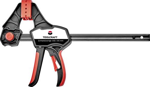 TOOLCRAFT 1544398-1 Greifarmzwinge Spann-Weite (max.):150 mm Produktabmessung, Länge: 380 mm Auslad