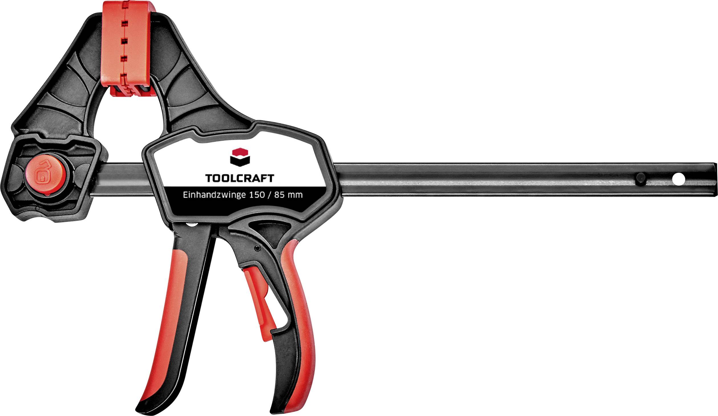 TOOLCRAFT Einhandzwinge 150 x 85mm 1500 Nm 1544398-1 Spann-Weite (max.):150mm Ausladungs-Maße:85mm