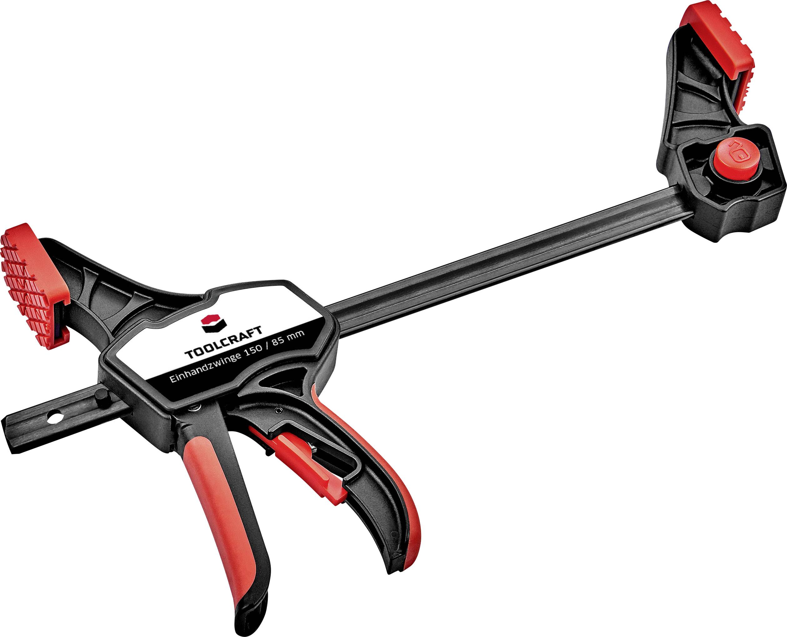 TOOLCRAFT Einhandzwinge 150 x 85mm 2er Set 1544398-2 Spann-Weite (max.):150mm Ausladungs-Maße:85mm