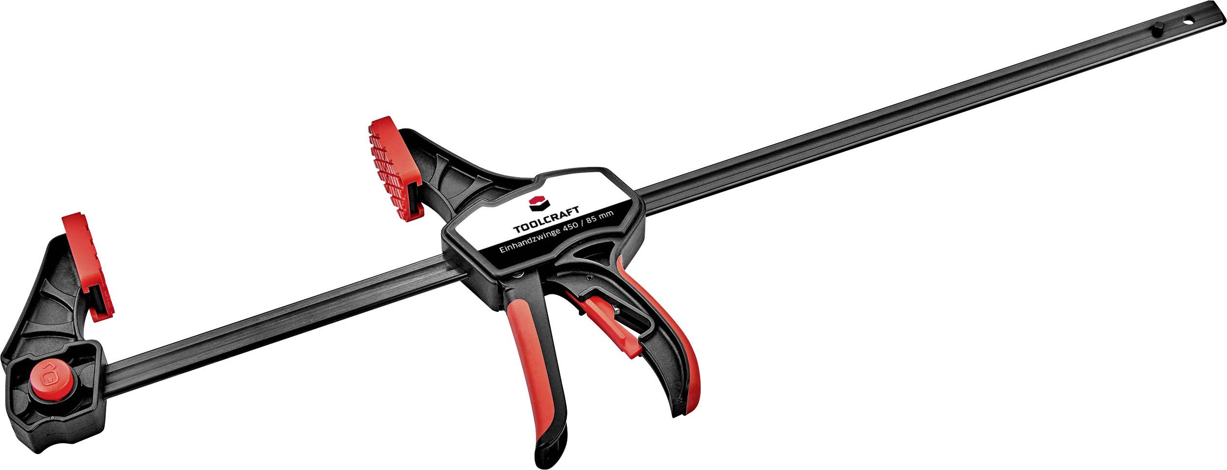 TOOLCRAFT Einhandzwinge 450 x 85mm 2er Set 1672280 Spann-Weite (max.):450mm Ausladungs-Maße:85mm