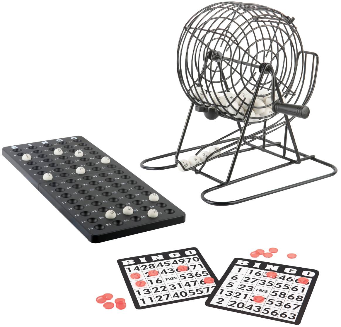 Vedes 61058834 Natural Games Bingo mit Metallkorb