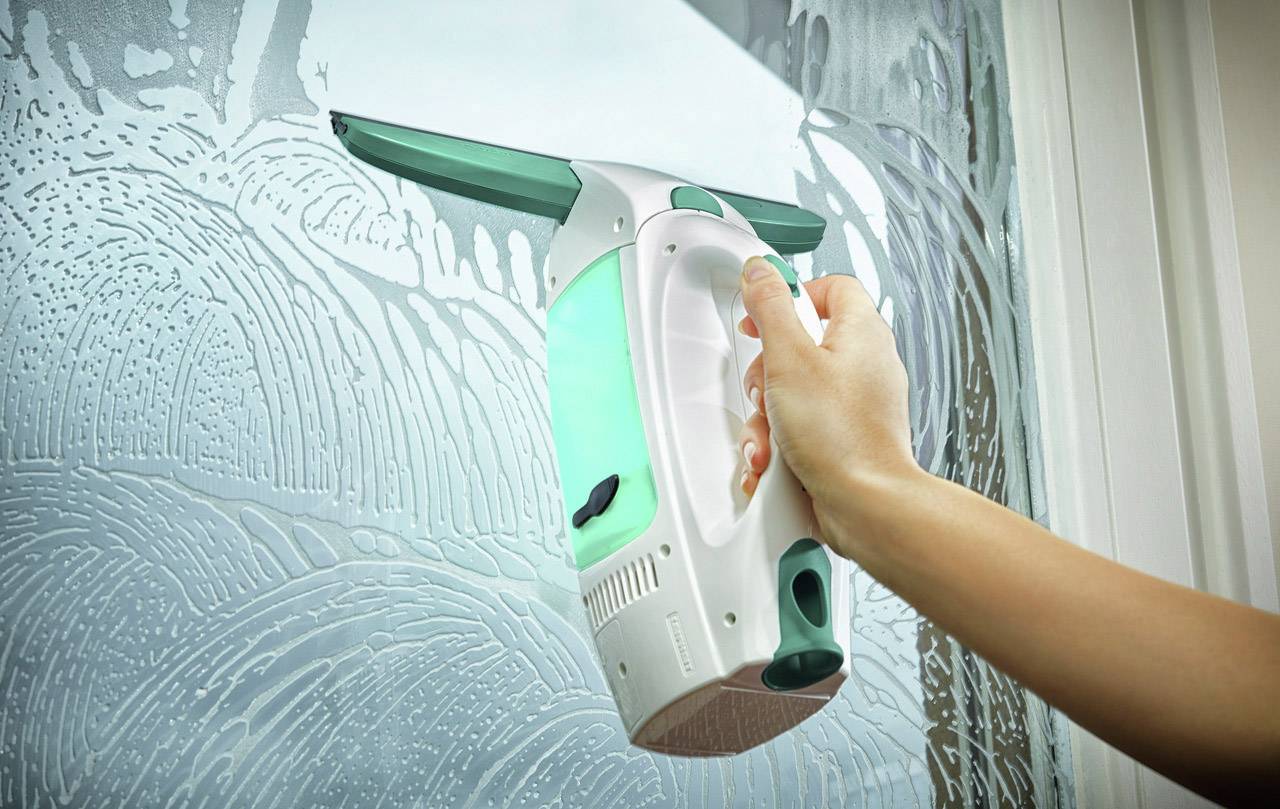 Leifheit 51003 Dry&Clean Fenstersauger Weiß, Grün