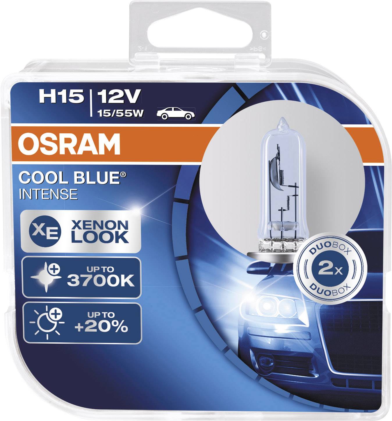 Osram Auto 64176CBI-HCB Halogen Leuchtmittel COOL BLUE® INTENSE H15 55 W 12 V
