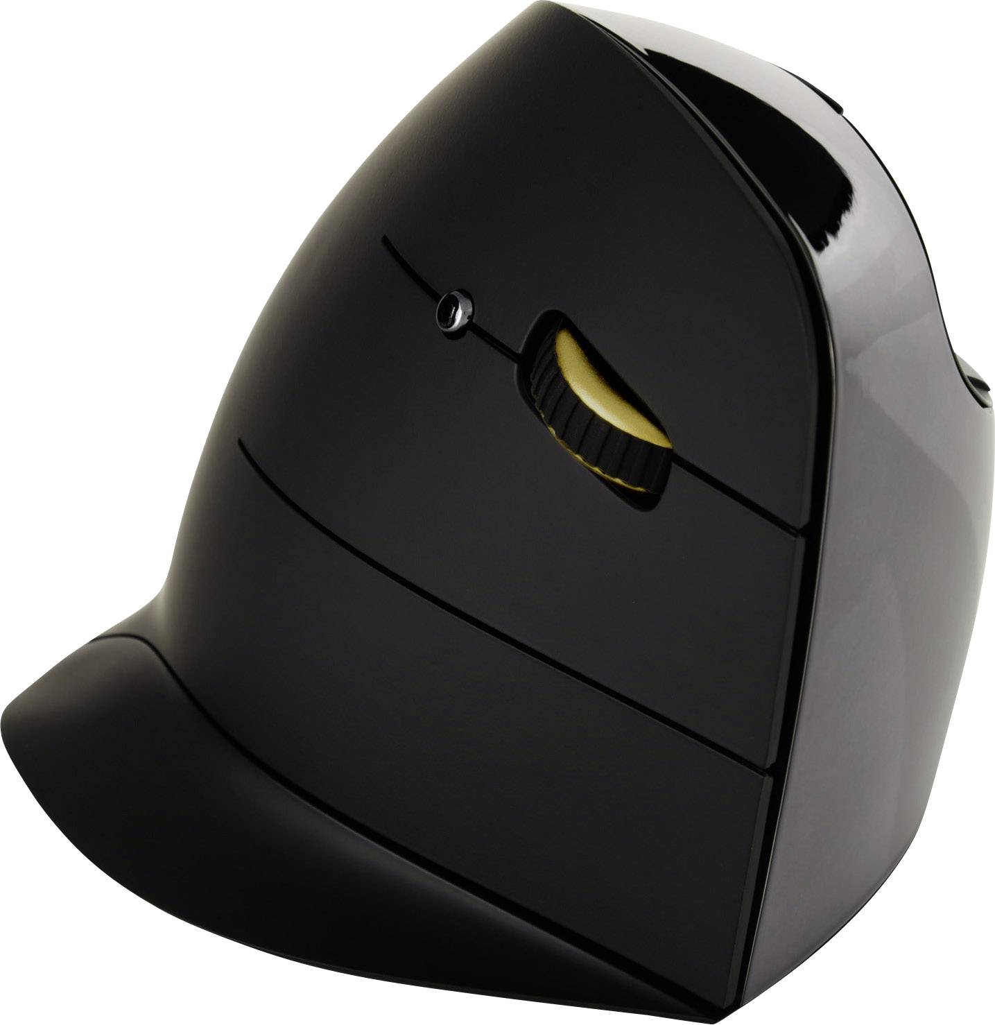Evoluent Vertical Mouse Cordless Wireless Ergonomische Maus USB Optisch Schwarz, Silber 6 Tasten Ergonomisch