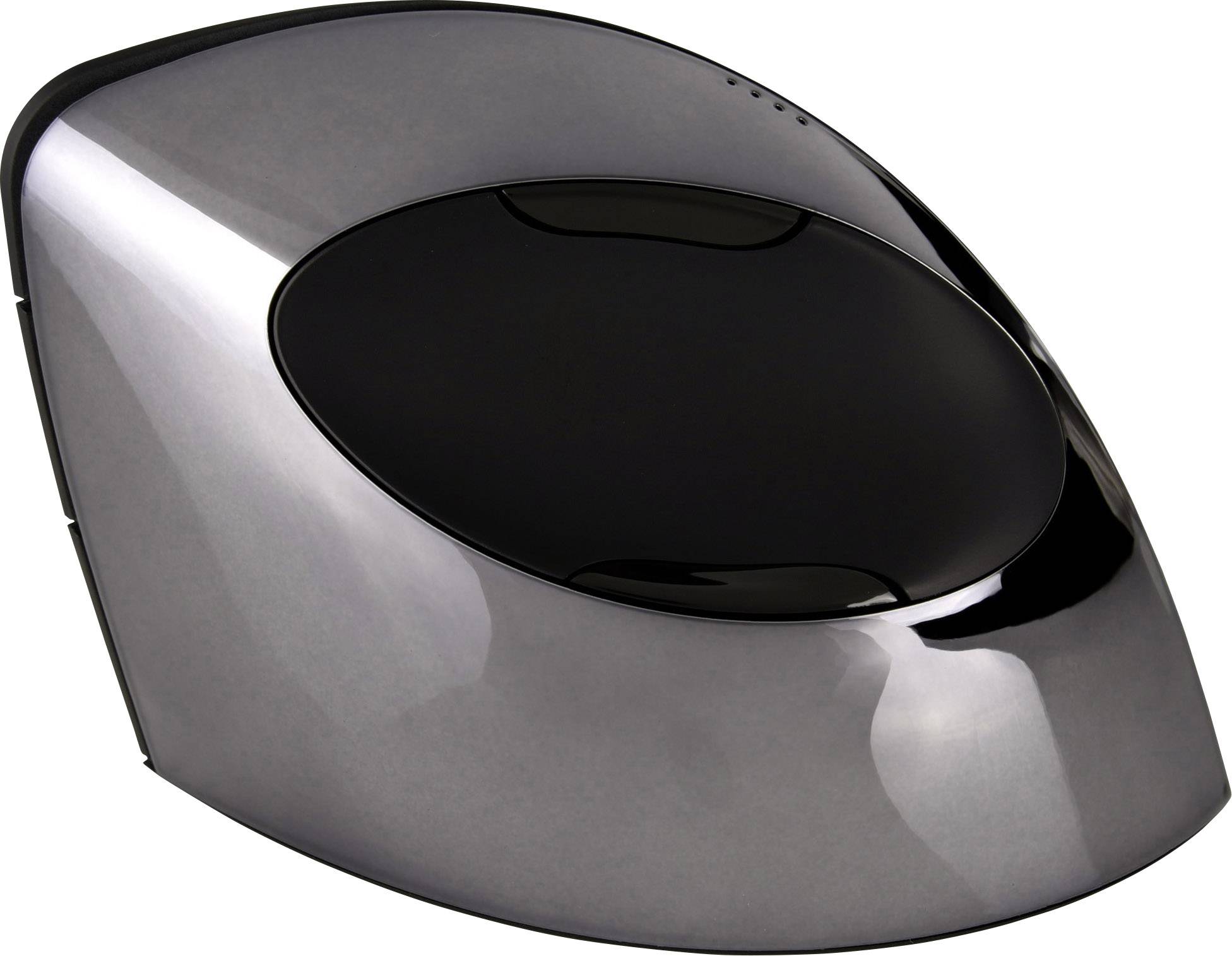 Evoluent Vertical Mouse Cordless Wireless Ergonomische Maus USB Optisch Schwarz, Silber 6 Tasten Ergonomisch
