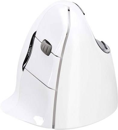 Evoluent VerticalMouse4 VM4RB Mac Ergonomische Maus Bluetooth® Optisch Weiß, Silber 6 Tasten 2800 dpi Ergonomisch