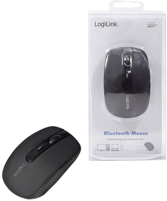 LogiLink ID0078A Maus Bluetooth® Optisch Schwarz 4 Tasten 1600 dpi