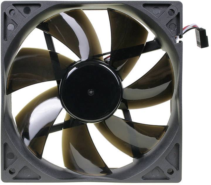 NoiseBlocker BlackSilent Pro PL1 PC-Gehäuse-Lüfter Schwarz (B x H x T) 120 x 120 x 25 mm