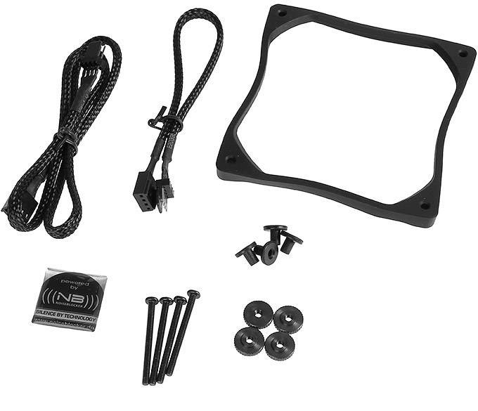 NoiseBlocker BlackSilent Pro PE-1 PC-Gehäuse-Lüfter Schwarz (B x H x T) 92 x 92 x 25 mm