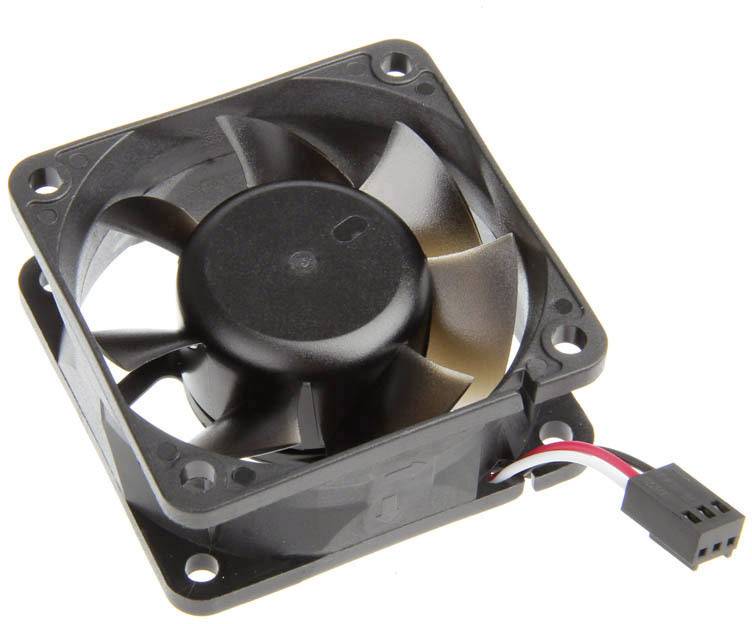 NoiseBlocker BlackSilent Pro PR-1 PC-Gehäuse-Lüfter Schwarz (B x H x T) 60 x 60 x 25 mm