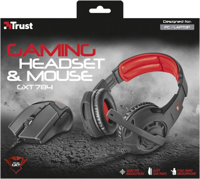 Trust GXT 784 Gaming Over Ear Headset kabelgebunden Stereo Schwarz
