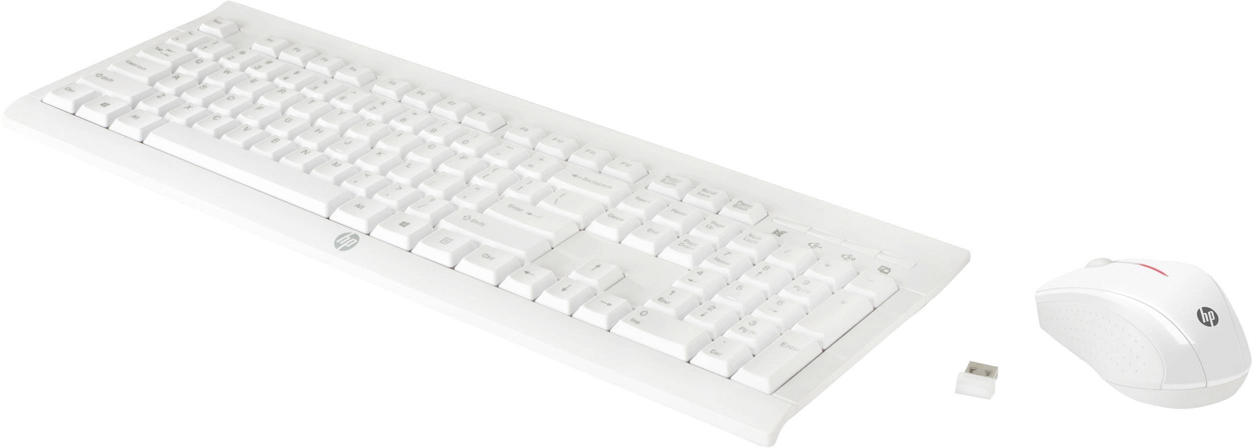 HP C2710 Combo Funk Tastatur, Maus-Set  Deutsch, QWERTZ, Windows® Weiß