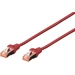 Digitus DK-1644-010/R RJ45 Netzwerkkabel, Patchkabel CAT 6 S/FTP 1.00m Rot Halogenfrei, verdrillte Paare, mit Rastnasenschutz Digitus DK-1644-010/R RJ45 Netzwerkkabel, Patchkabel CAT 6 S/FTP 1.00m Rot Halogenfrei, verdrillte Paare, mit Rastnasenschutz