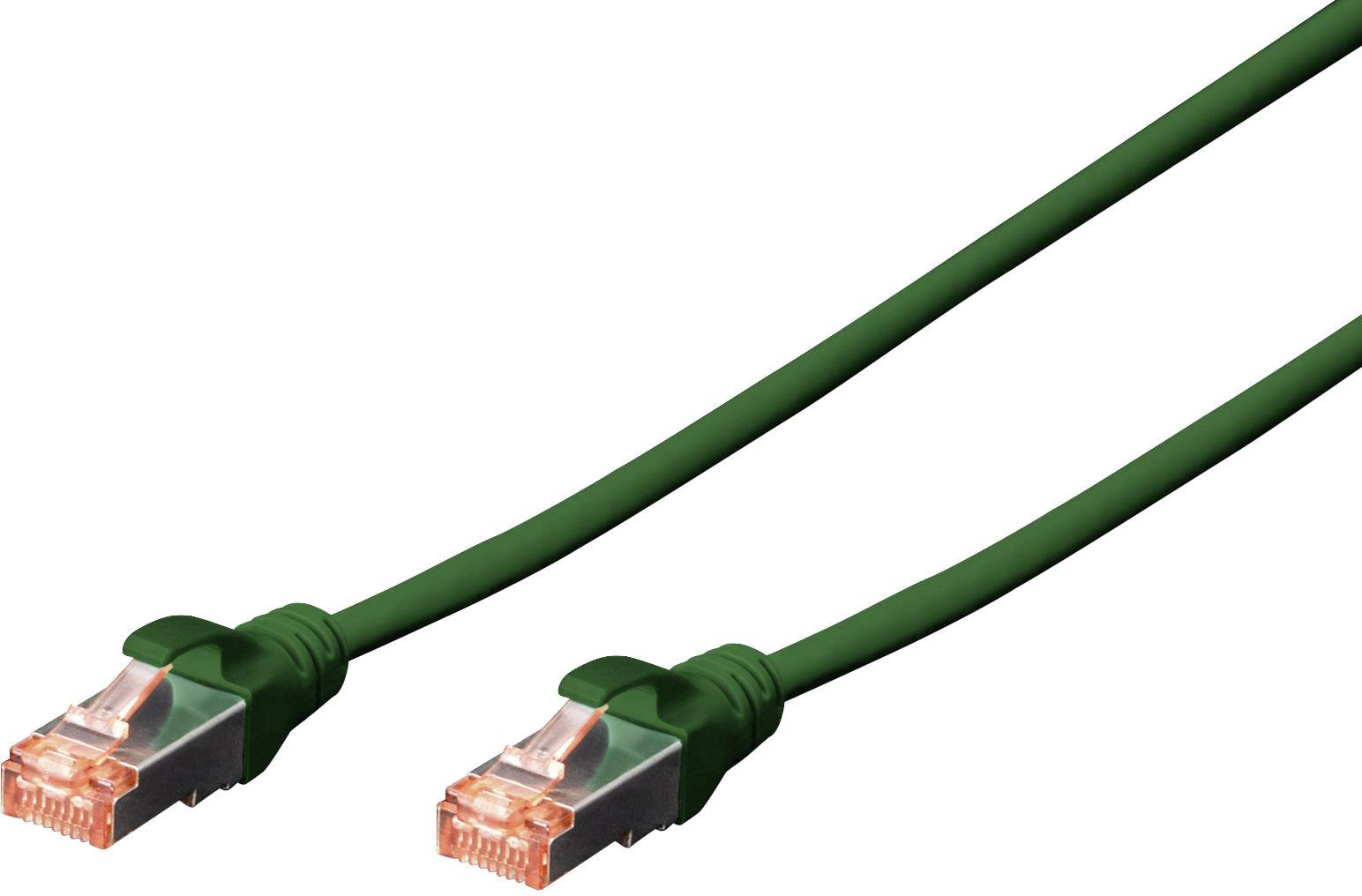 Digitus DK-1644-A-150 RJ45 Netzwerkkabel, Patchkabel CAT 6a S/FTP 15.00 m Grau Halogenfrei, verdrillte Paare, mit Rastnasenschutz, Flammwidrig 1 St