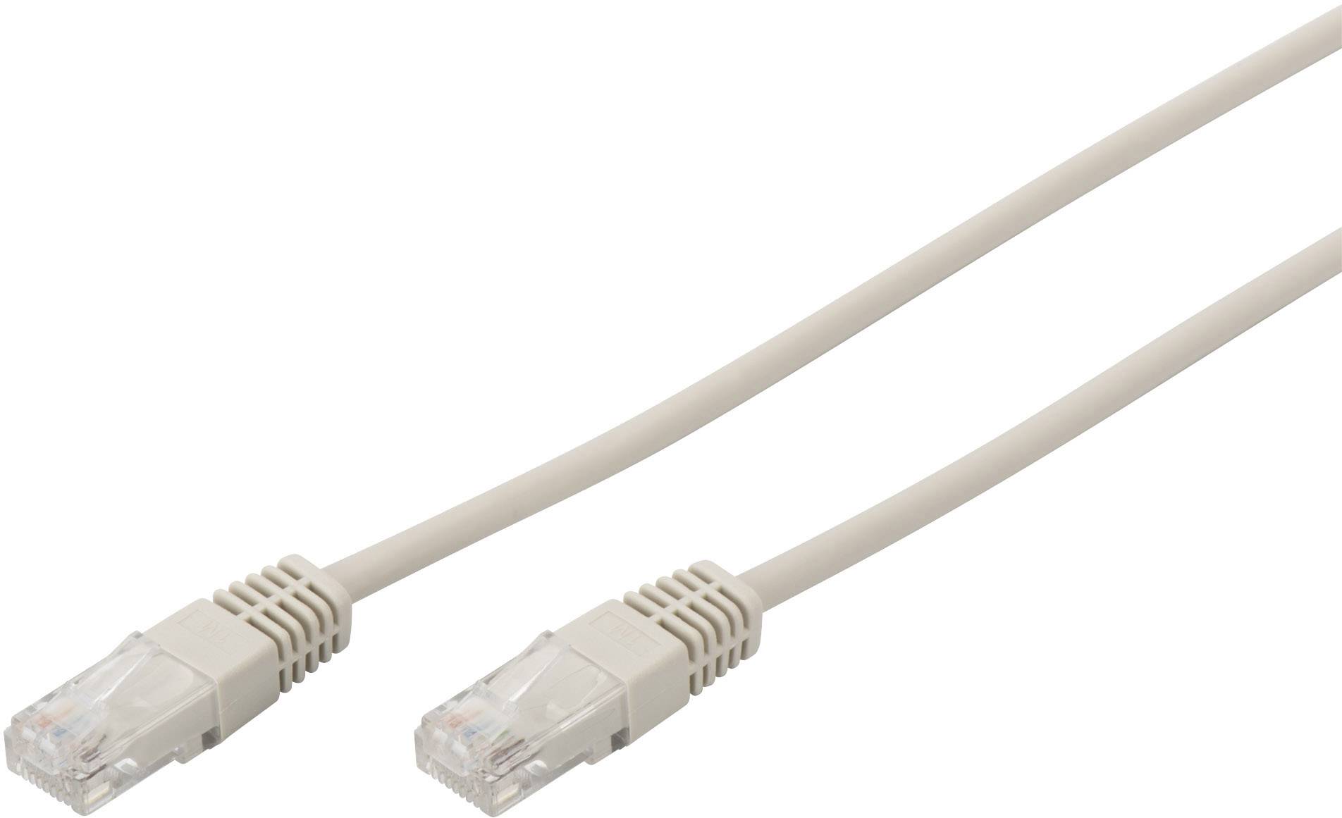 Digitus DK-1511-150 RJ45 Netzwerkkabel, Patchkabel CAT 5e U/UTP 15.00 m Grau verdrillte Paare 1 St.