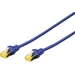Digitus DK-1644-A-0025/B RJ45 Netzwerkkabel, Patchkabel CAT 6a S/FTP 0.25m Blau Halogenfrei, verdrillte Paare, mit Digitus DK-1644-A-0025/B RJ45 Netzwerkkabel, Patchkabel CAT 6a S/FTP 0.25m Blau Halogenfrei, verdrillte Paare, mit