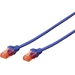 Digitus DK-1612-005/B RJ45 Netzwerkkabel, Patchkabel CAT 6 U/UTP 0.50m Blau verdrillte Paare Digitus DK-1612-005/B RJ45 Netzwerkkabel, Patchkabel CAT 6 U/UTP 0.50m Blau verdrillte Paare