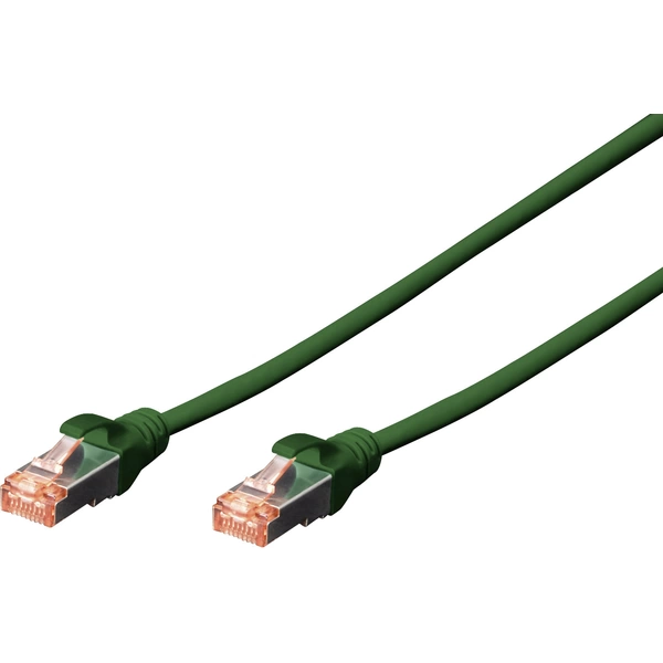 Digitus DK-1644-005/G RJ45 Netzwerkkabel, Patchkabel CAT 6 S/FTP 0.50m Grün Halogenfrei, verdrillte Paare, mit Rastnasenschutz Digitus DK-1644-005/G RJ45 Netzwerkkabel, Patchkabel CAT 6 S/FTP 0.50m Grün Halogenfrei, verdrillte Paare, mit Rastnasenschutz