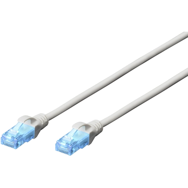 Digitus DK-1512-005 RJ45 Netzwerkkabel, Patchkabel CAT 5e U/UTP 0.50 m Grau Digitus DK-1512-005 RJ45 Netzwerkkabel, Patchkabel CAT 5e U/UTP 0.50 m Grau