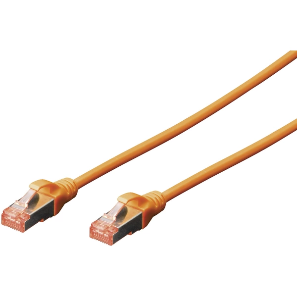 Digitus DK-1644-005/OR RJ45 Netzwerkkabel, Patchkabel CAT 6 S/FTP 0.50m Orange Halogenfrei, verdrillte Paare Digitus DK-1644-005/OR RJ45 Netzwerkkabel, Patchkabel CAT 6 S/FTP 0.50m Orange Halogenfrei, verdrillte Paare