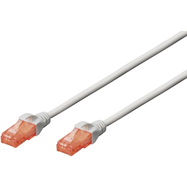 Digitus DK-1612-005 RJ45 Netzwerkkabel, Patchkabel CAT 6 U/UTP 0.50m Grau verdrillte Paare Digitus DK-1612-005 RJ45 Netzwerkkabel, Patchkabel CAT 6 U/UTP 0.50m Grau verdrillte Paare