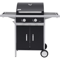 tepro Garten Tiverton Grillwagen Gas-Grill 2 Brenner  Schwarz, Silber tepro Garten Tiverton Grillwagen Gas-Grill 2 Brenner  Schwarz, Silber