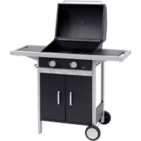 tepro Garten Tiverton Grillwagen Gas-Grill 2 Brenner  Schwarz, Silber tepro Garten Tiverton Grillwagen Gas-Grill 2 Brenner  Schwarz, Silber