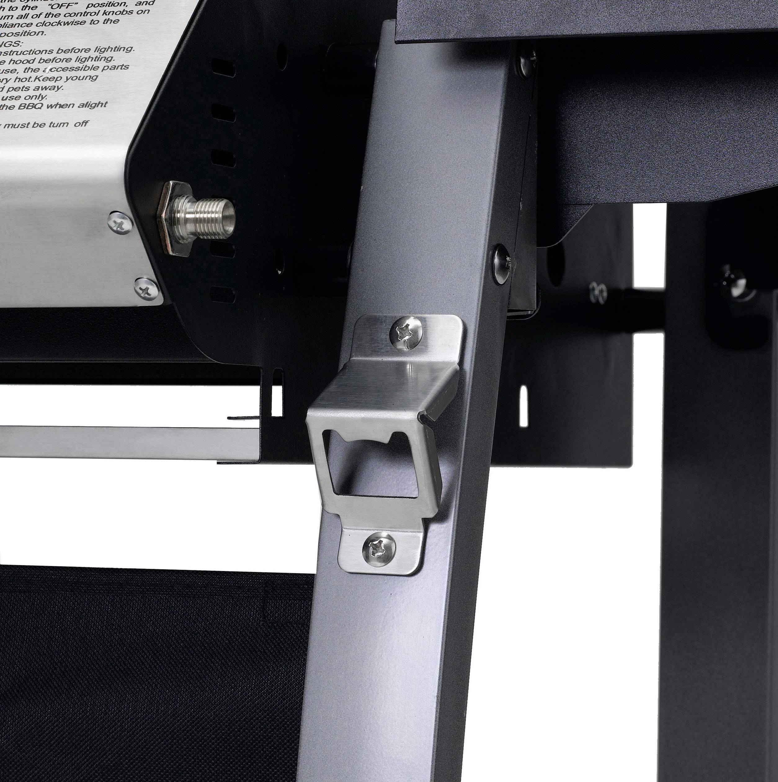 Tepro Garten Carrolton Grillwagen Gas-Grill 2 Brenner Schwarz, Grau