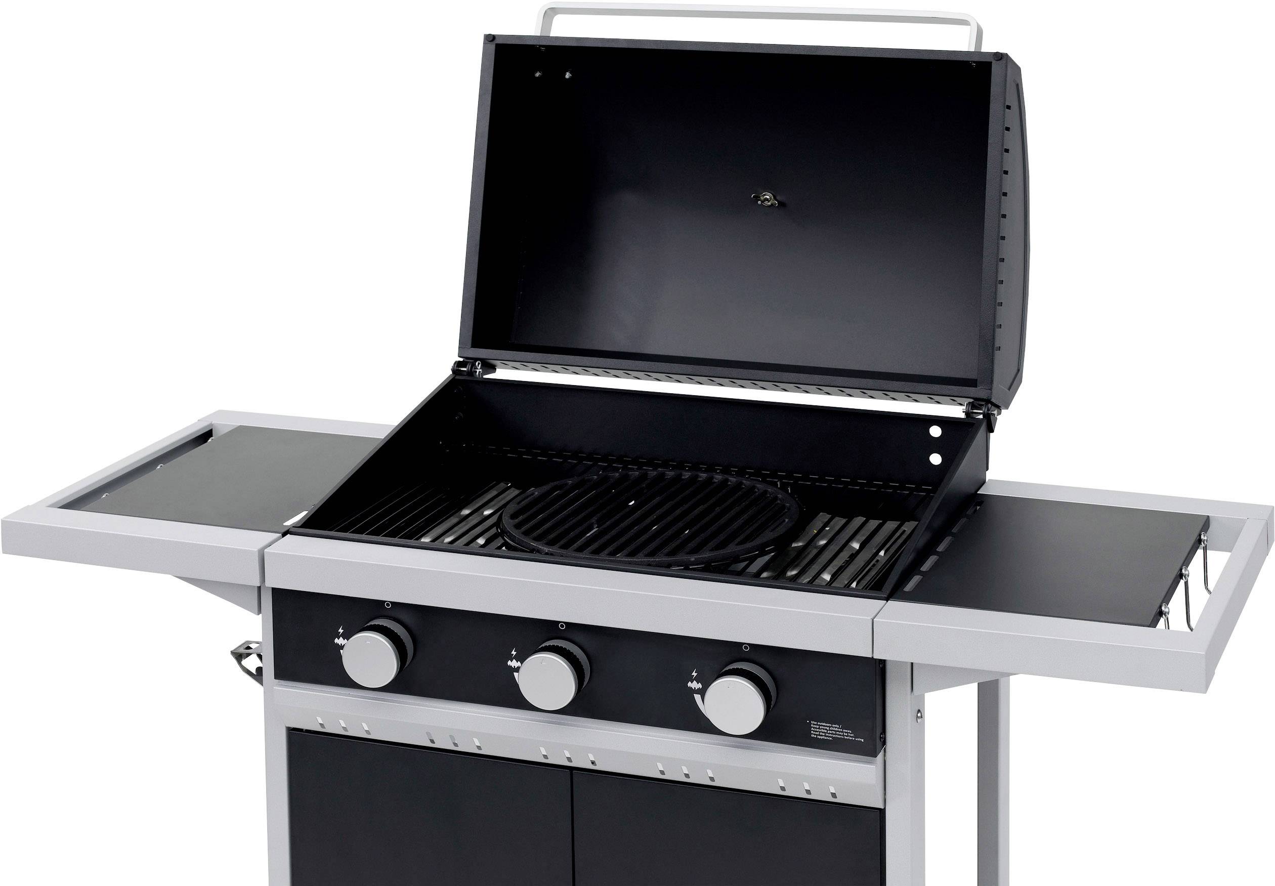 Tepro Garten Wilmington Grillwagen Gas-Grill Schwarz, Silber (matt)