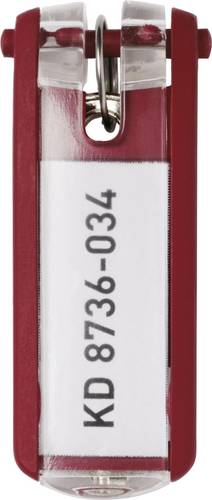Durable Schlüsselanhänger 195703 KEY CLIP - 1957 Rot 6St.