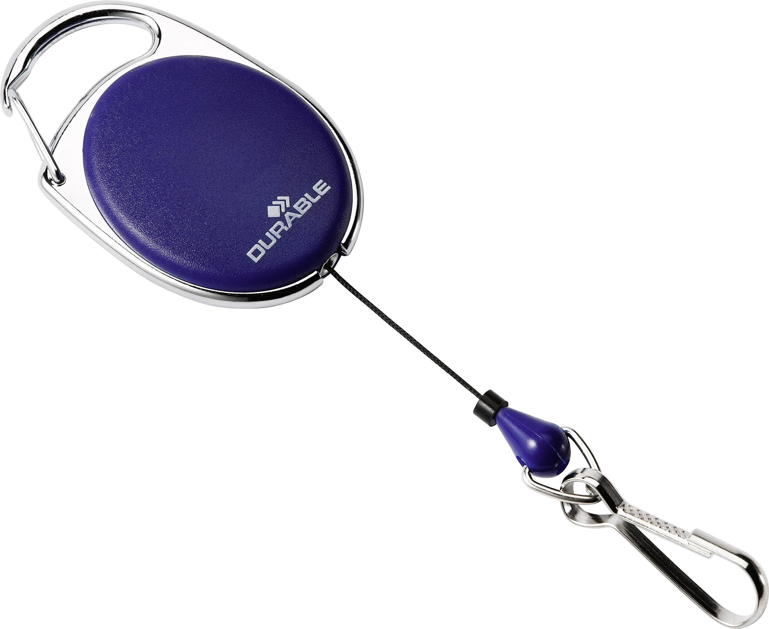 Durable JOJO STYLE - 8327 Jojo für Ausweishalter Federhaken Blau 0.8 m 832707