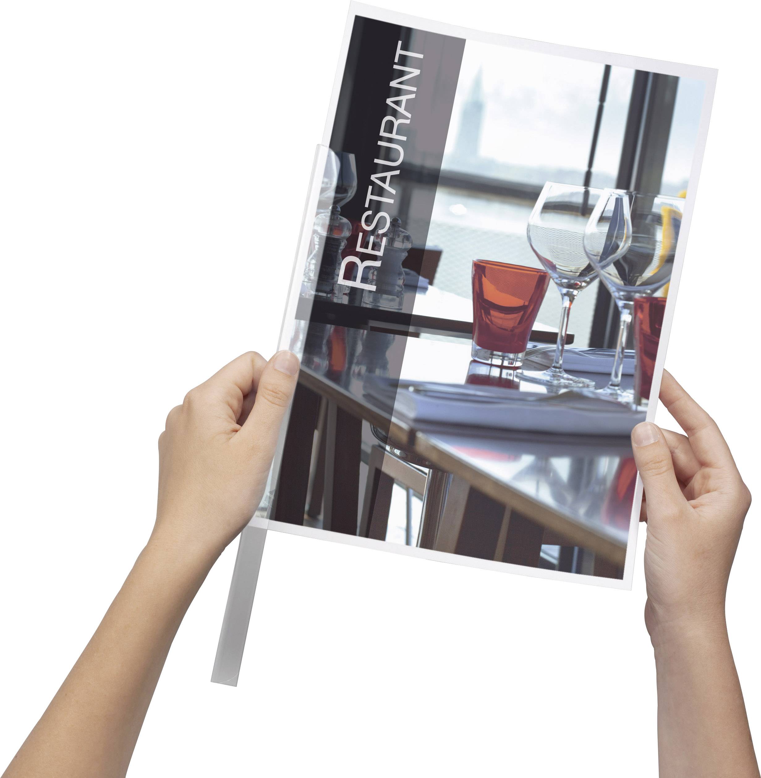 Durable Klemmschiene 290019, 3 mm, schwarz, Packung mit 100 St.