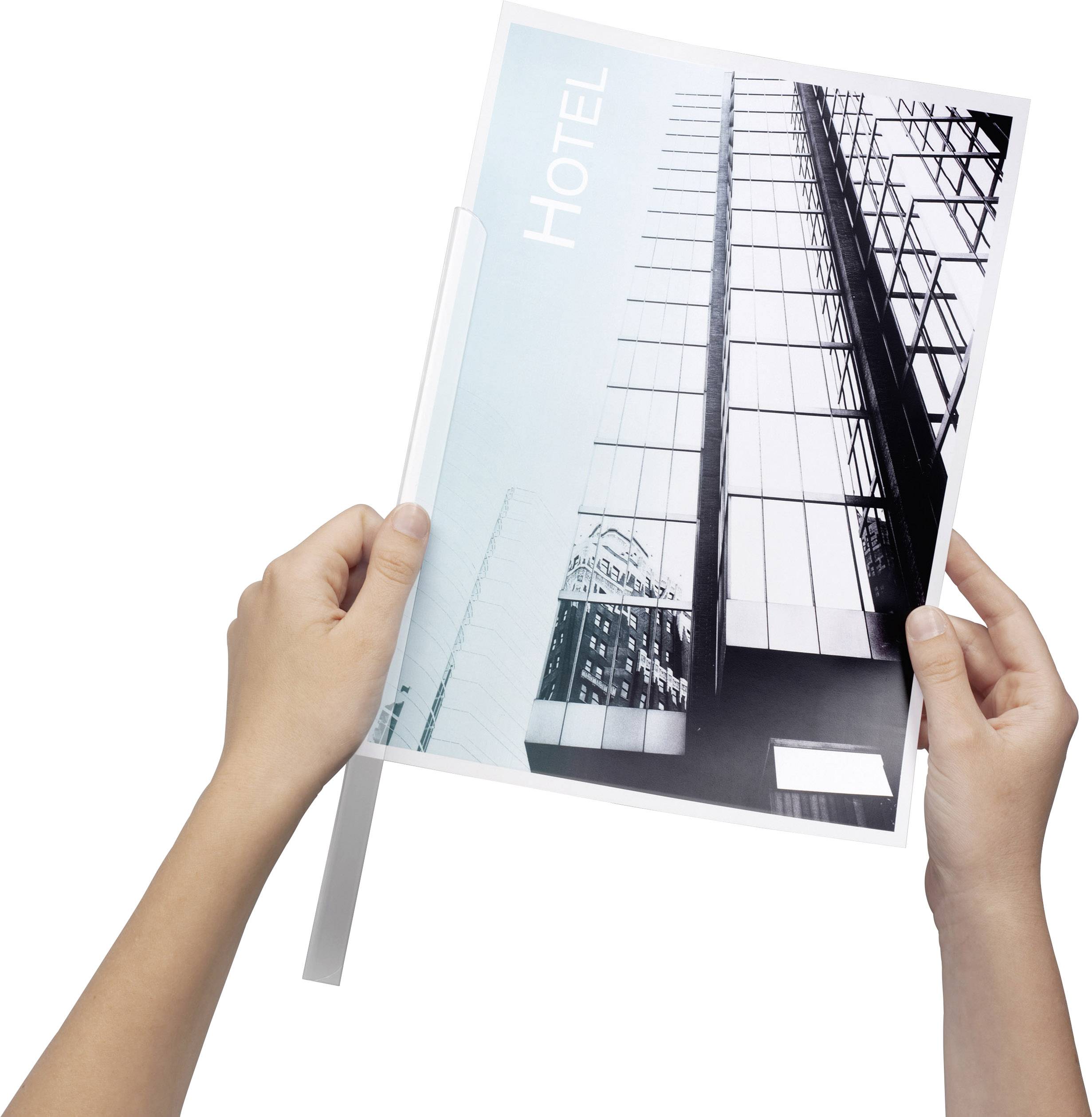 Durable Klemmschiene 290019, 3 mm, schwarz, Packung mit 100 St.