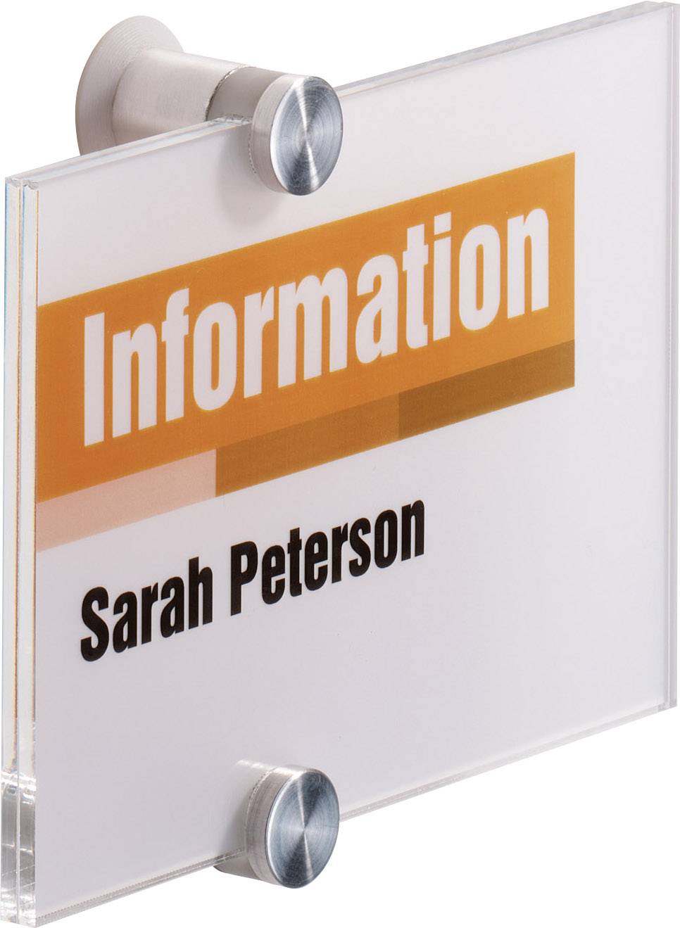 Durable CRYSTAL SIGN, Elegantes Türschild, 148x105 mm (hoch und quer verwendbar)