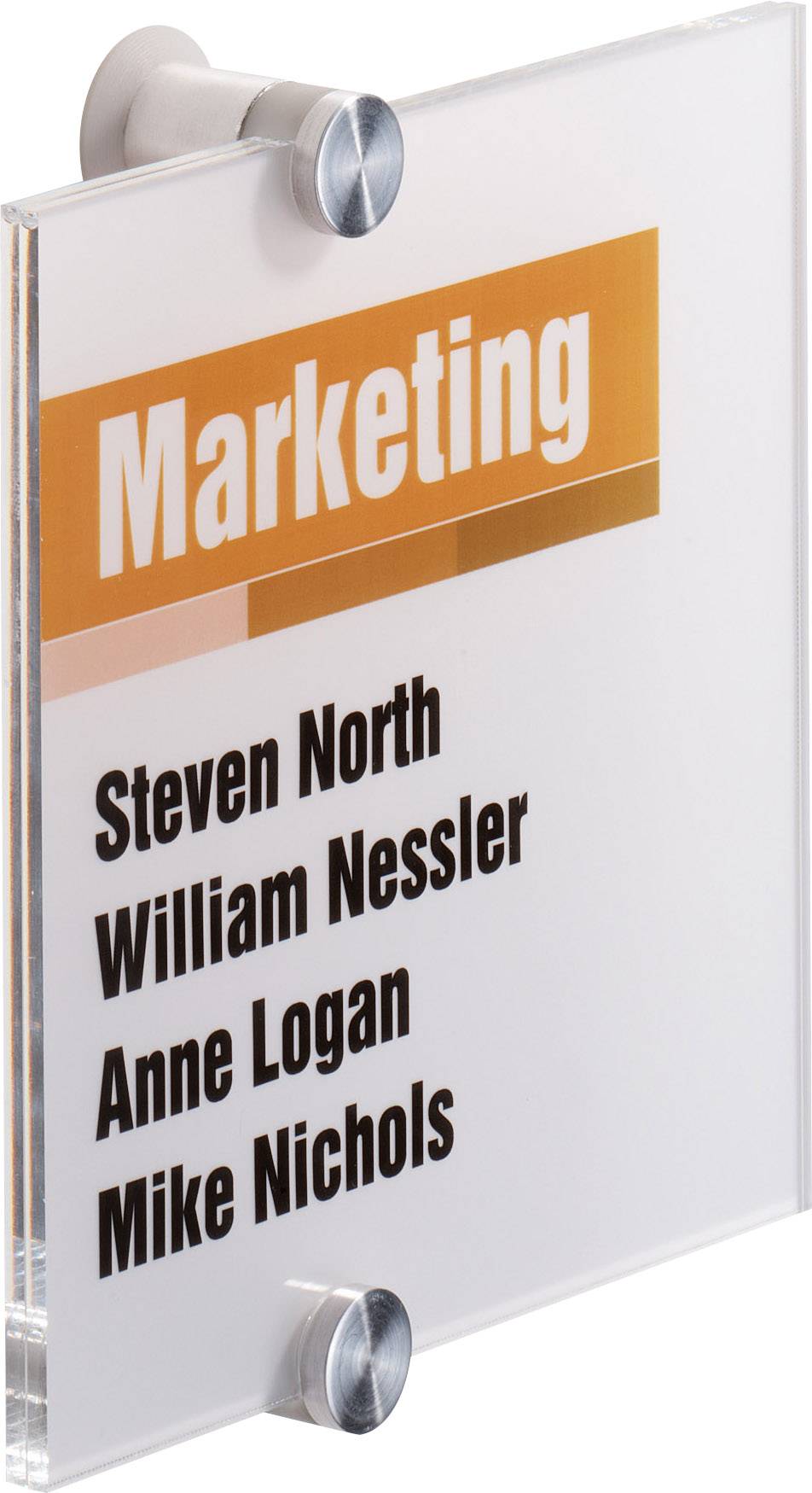 Durable CRYSTAL SIGN, Elegantes Türschild, 148x148mm