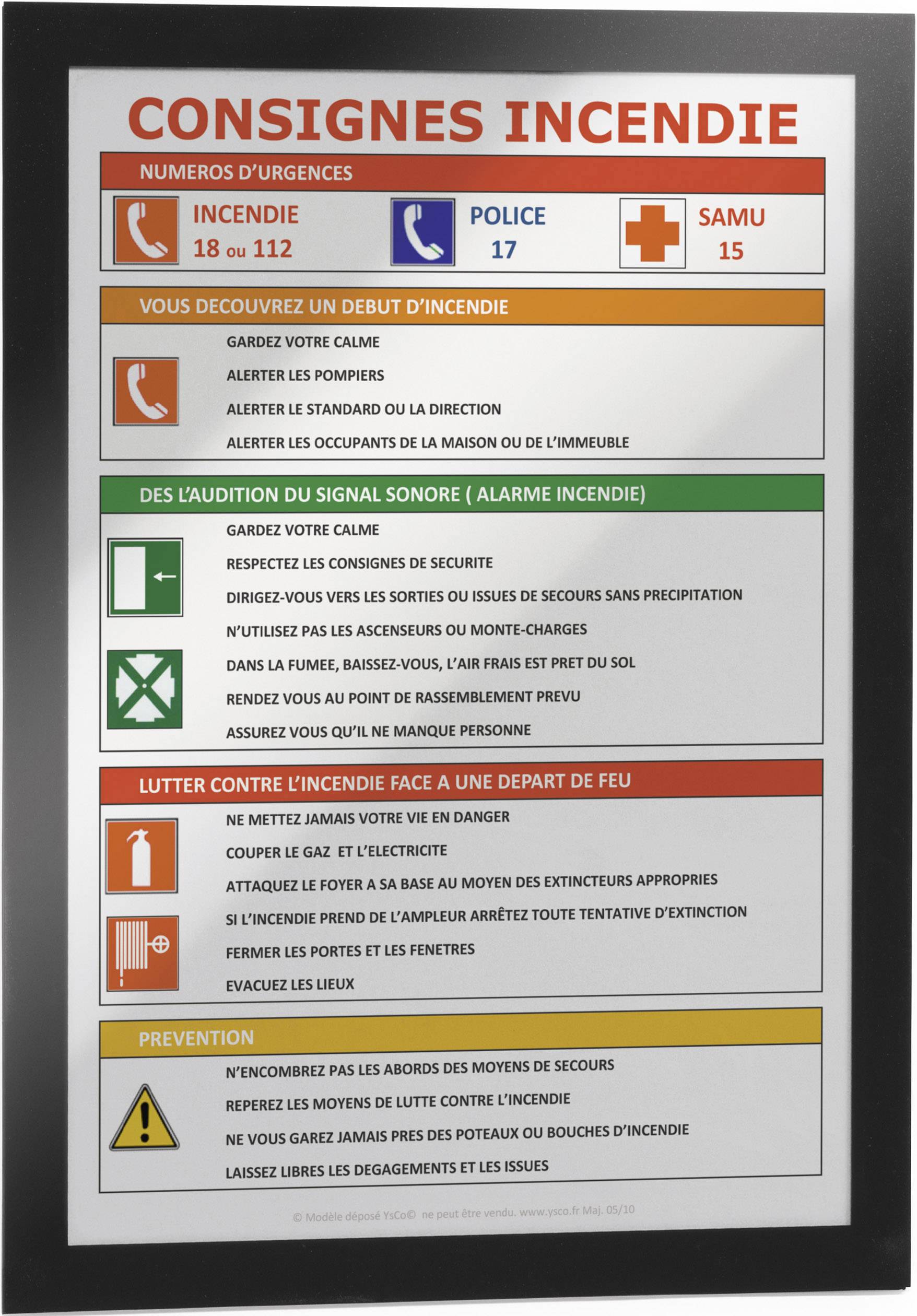 Durable DURAFRAME® A4, selbstklebender Informationsrahmen, Schwarz 10er Set
