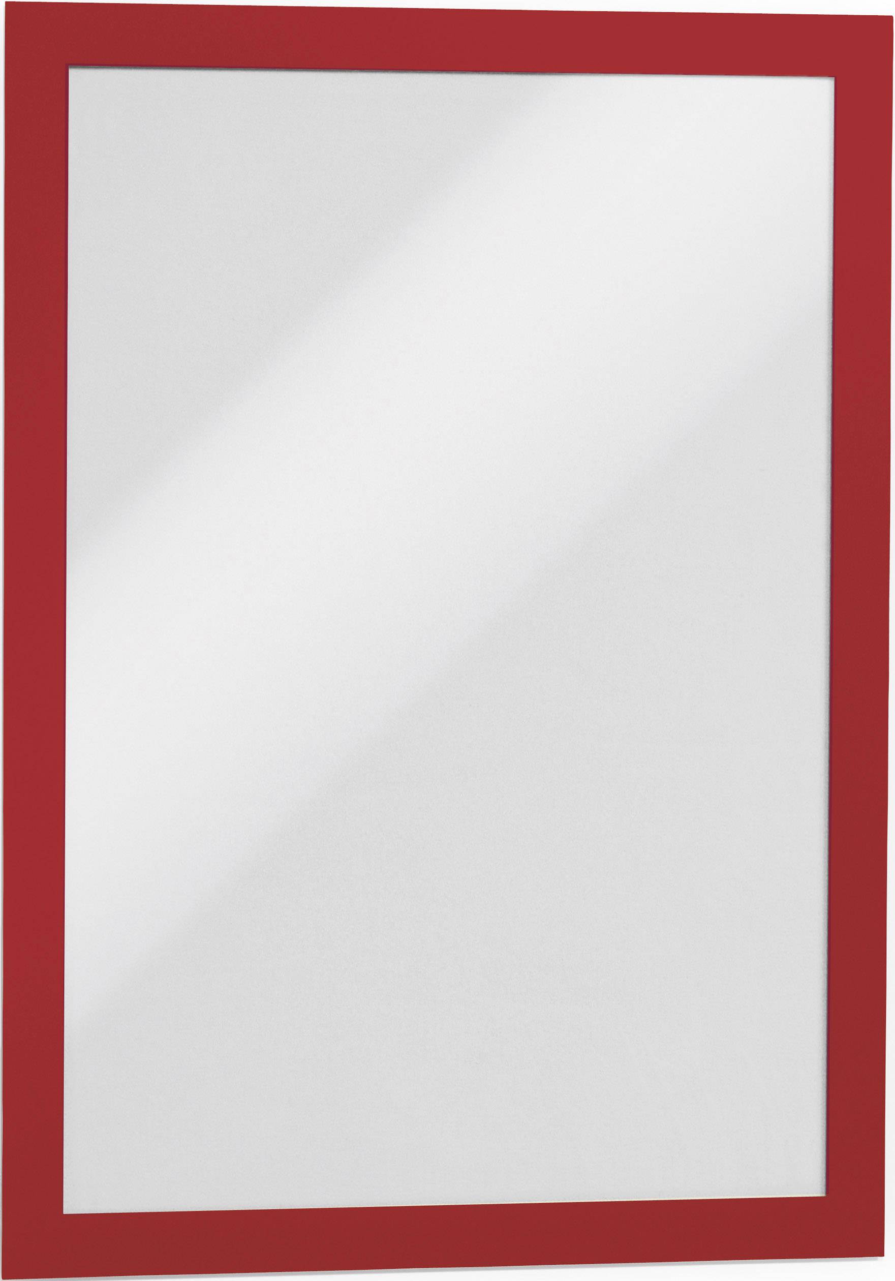 Durable DURAFRAME® A4, selbstklebender Informationsrahmen, Rot 10er Set