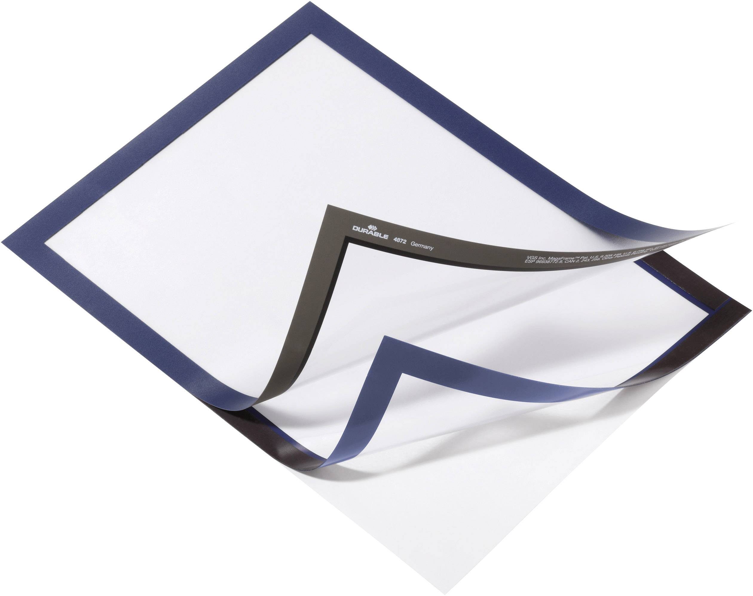 Durable DURAFRAME® A4, selbstklebender Informationsrahmen, Grün 10er Set