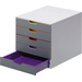 Durable VARICOLOR 5 - 7605 760527 Schubladenbox Grau DIN A4, DIN C4, Folio, Letter Anzahl der Schub