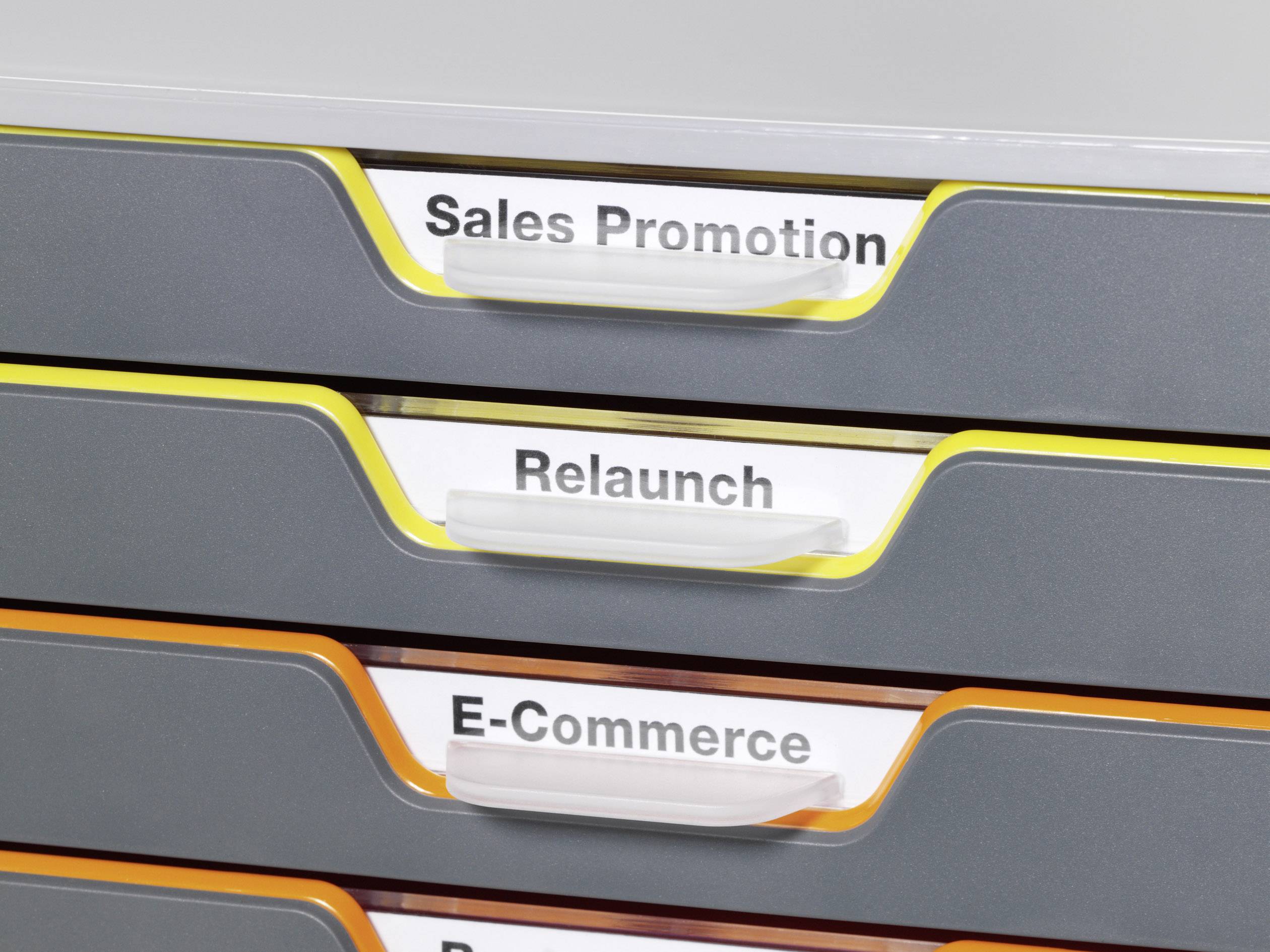 Durable VARICOLOR10 - 7610 761027 Schubladenbox Grau DIN A4, DIN C4, Folio, Letter Anzahl der Schubfächer: 10