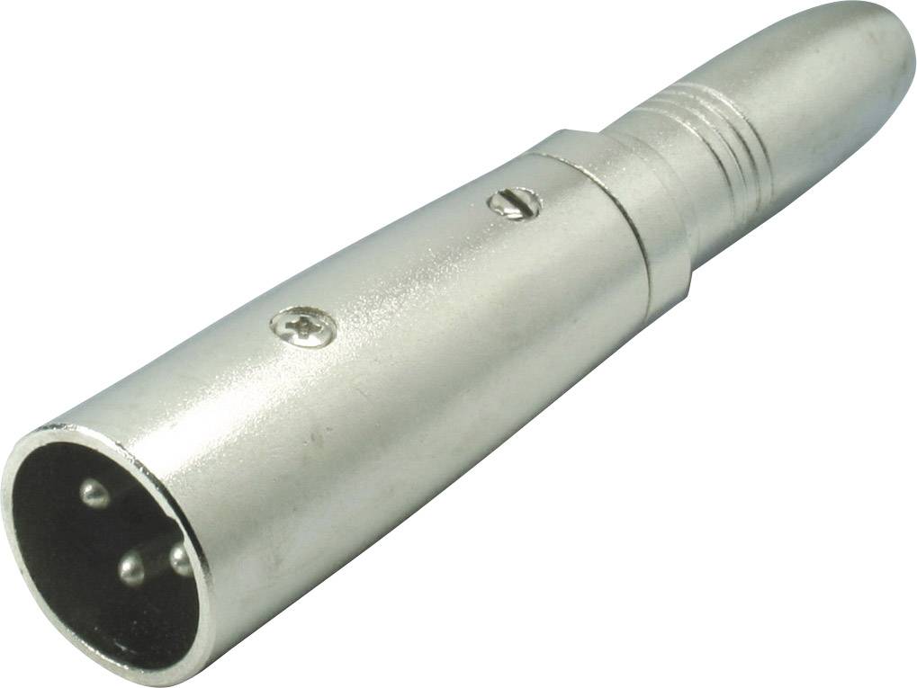 Kash XLR-Adapter XLR-Stecker - Klinkenbuchse 6.35mm Stereo Polzahl:3 1St.