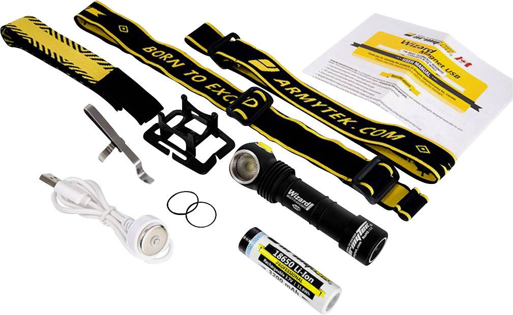 ArmyTek Wizard Pro v3, 4000k LED Stirnlampe akkubetrieben 2300lm F05501SC