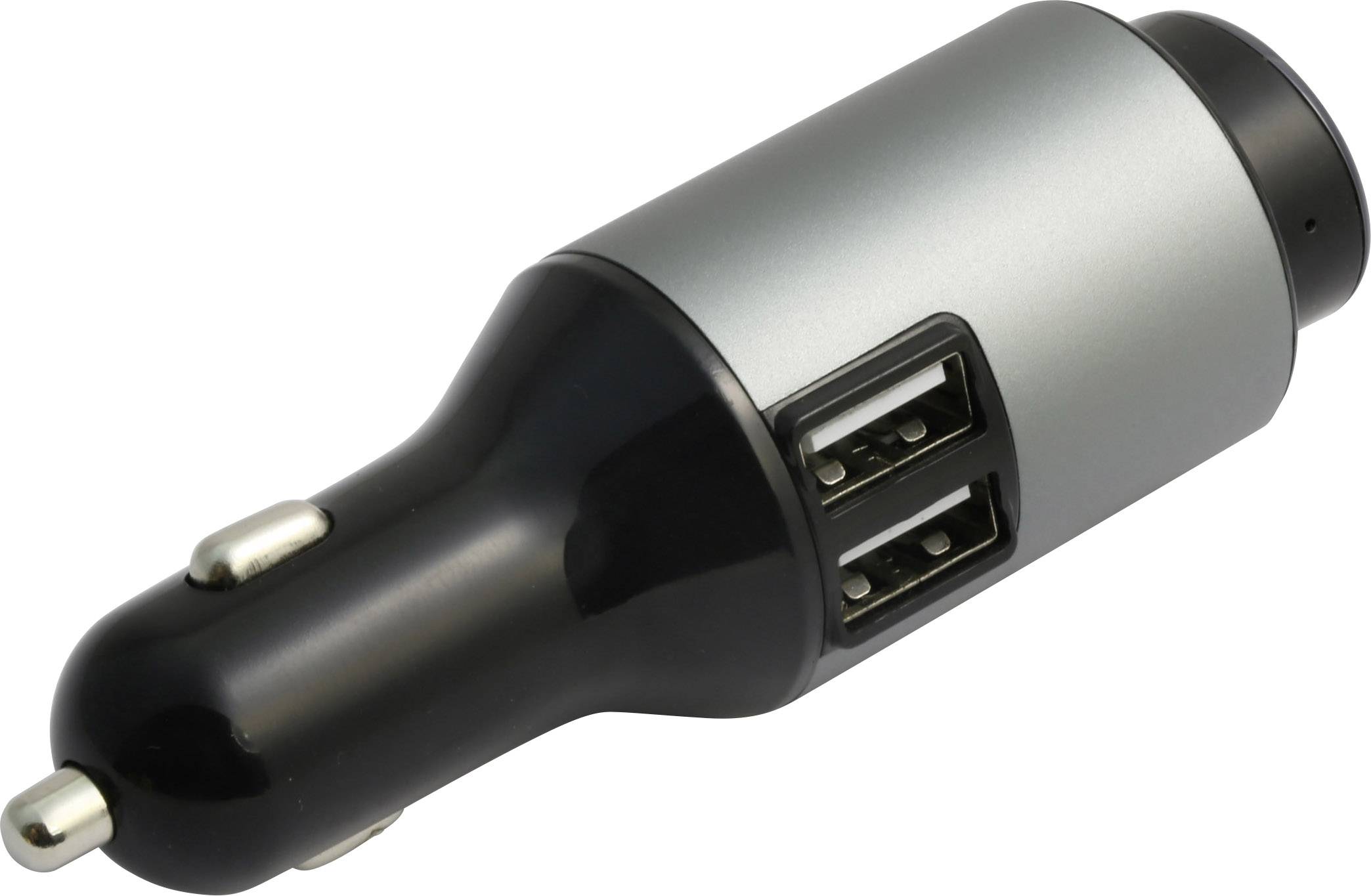 Technaxx BT-X25 Handy In Ear Headset Bluetooth® Stereo Schwarz, Grau Lautstärkeregelung, Batterieladeanzeige, Mikrofon-Stummschaltung