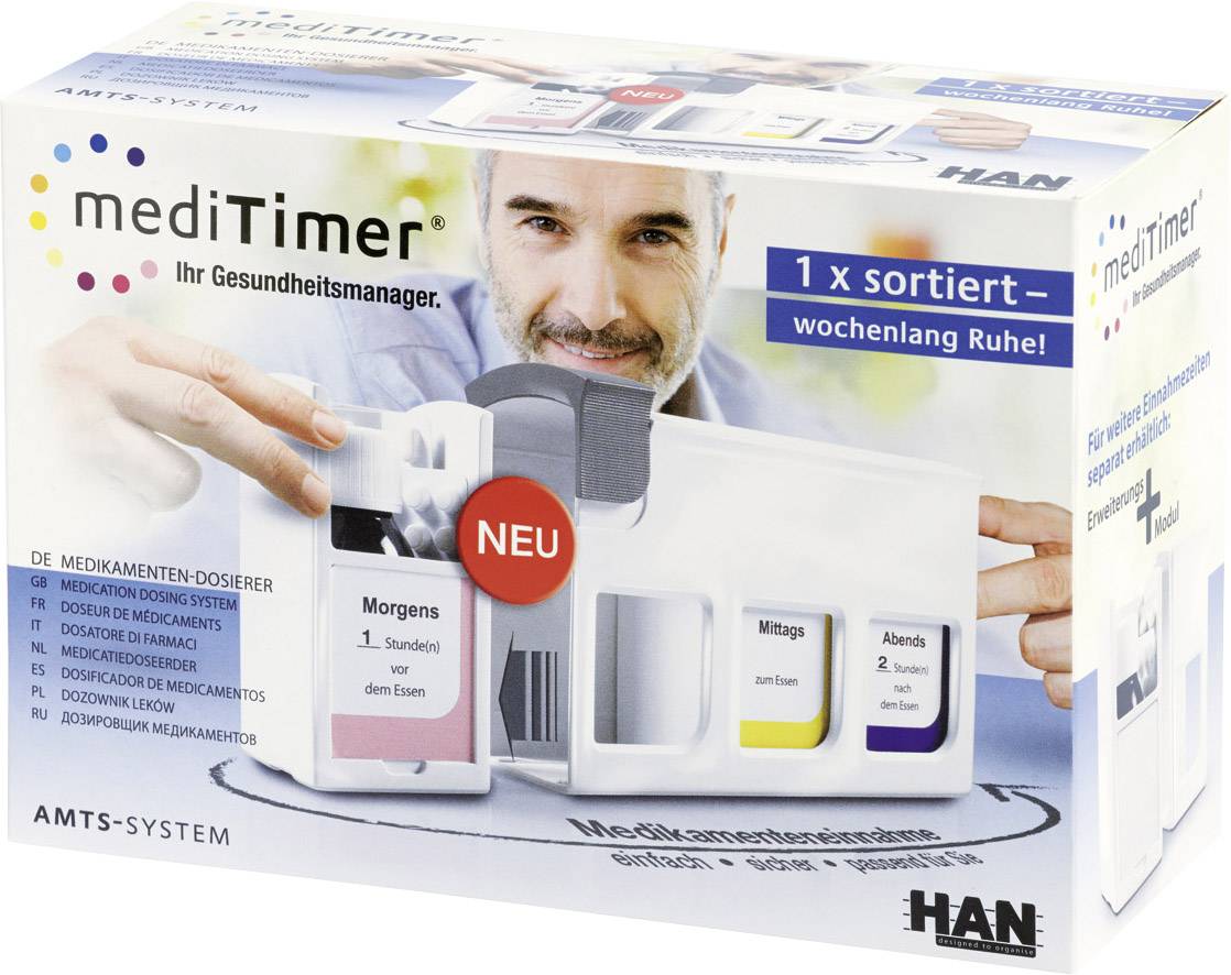 HAN mediTimer Medikamentendosierer 7300-12