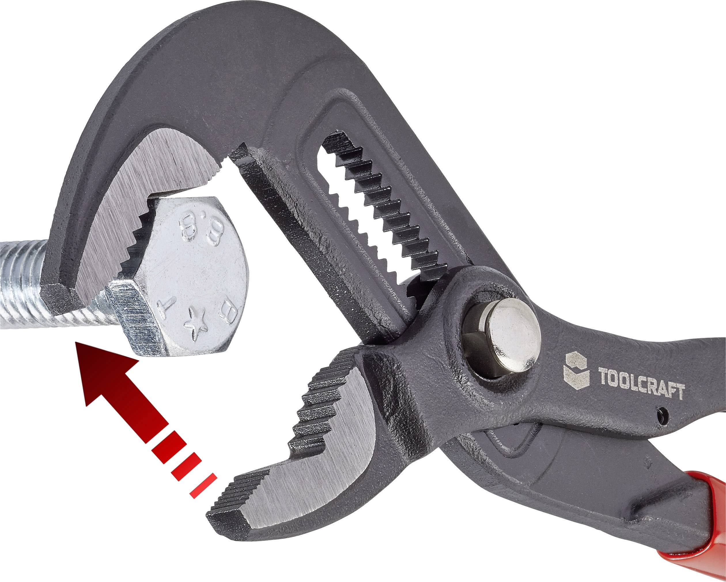 TOOLCRAFT 1547083 Wasserpumpenzange Schlüsselweite (Metrisch) 36mm 192mm