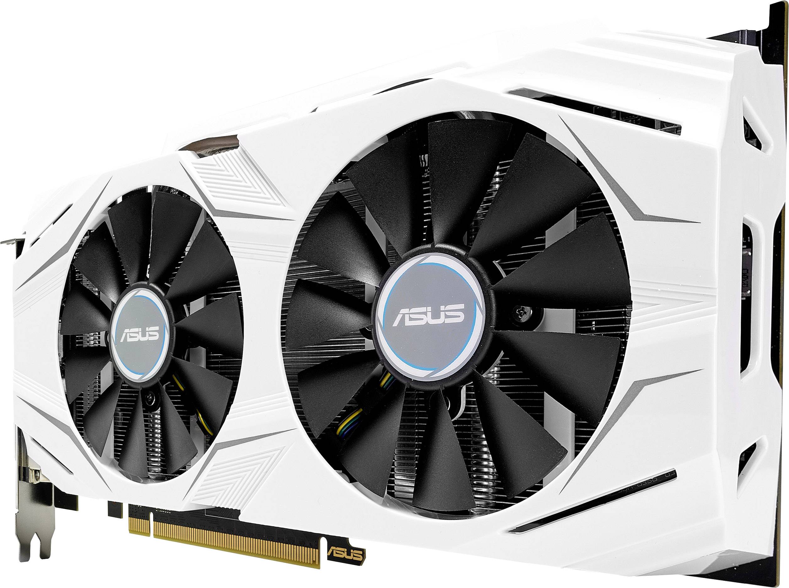 Asus Grafikkarte Nvidia GeForce GTX1070 Dual 8GB GDDR5-RAM PCIe x16 HDMI™, DVI, DisplayPort
